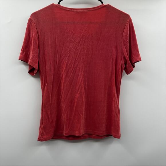 Double D Ranch Coral Pink Short Sleeve Basic Tee Shirt Size XS‎ - Picture 4 of 8